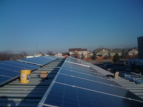 Commercial Solar Electric Installation